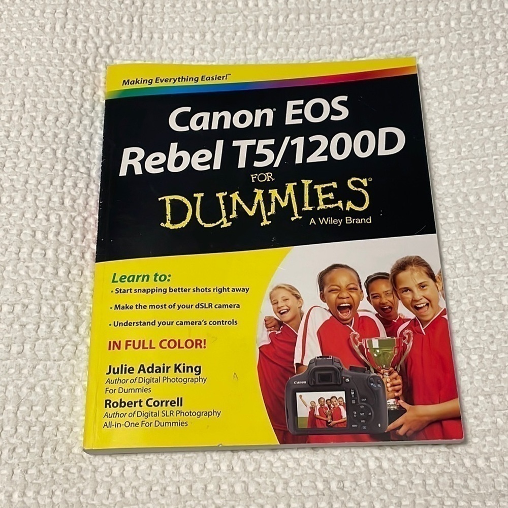 CANNON EOS Rebel T5  1200D For Dummies Guide Book